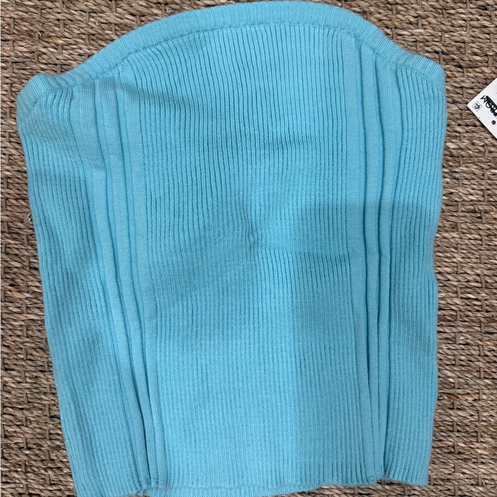 PacSun Teal Ribbed Knit Top